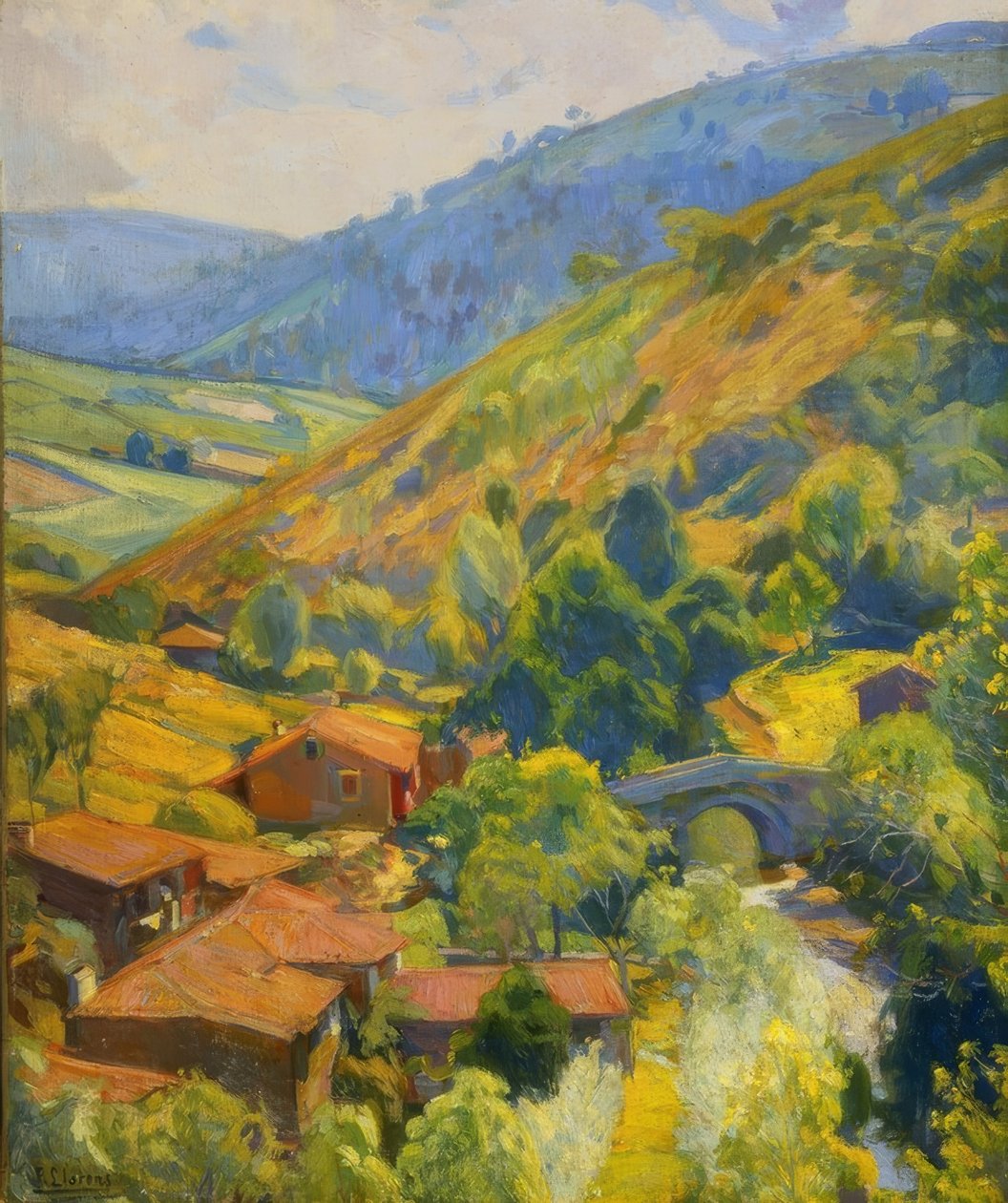 Rio Mandeo od Francisco Llorens Diaz