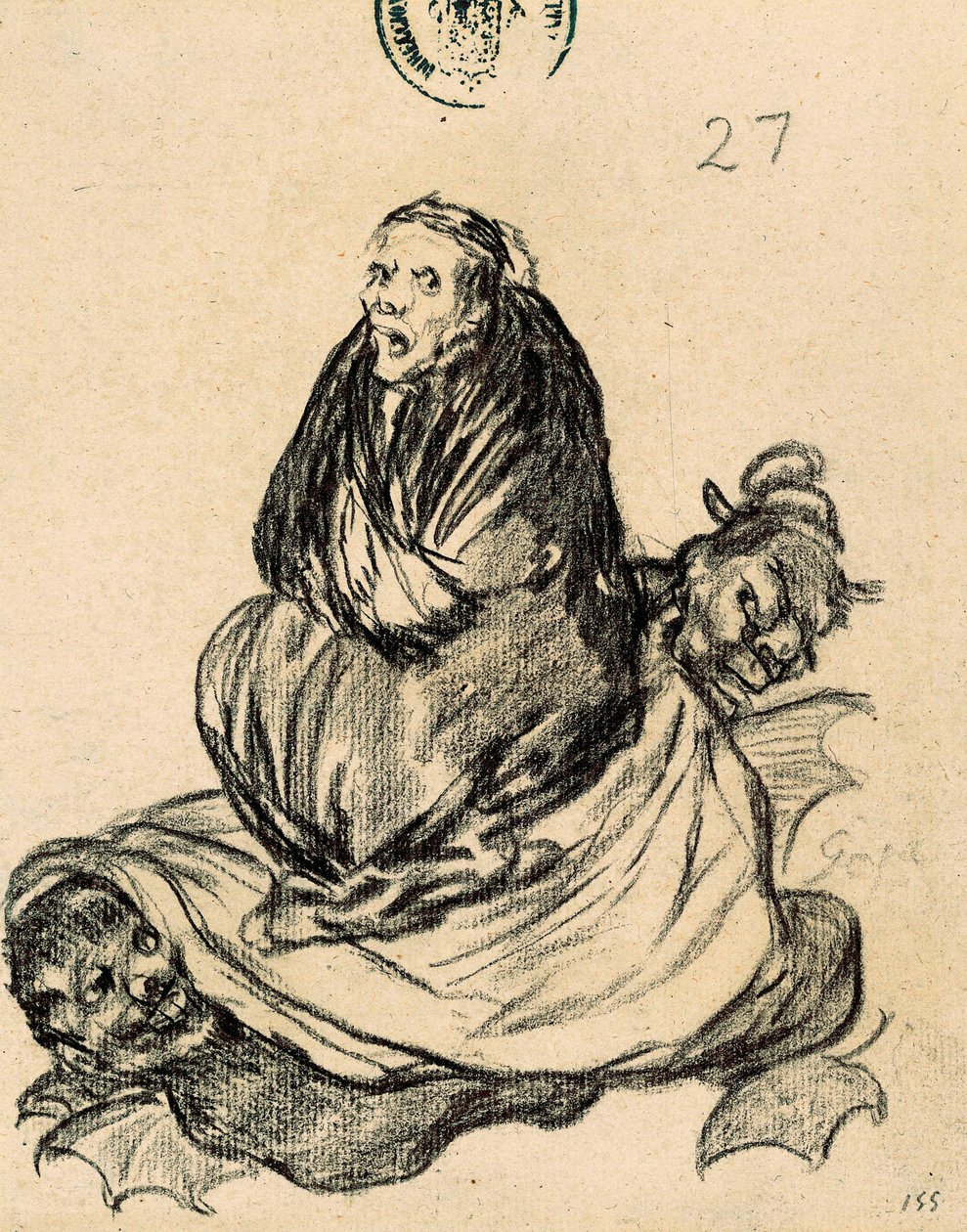 Čarodějnice na cestě od Francisco de Goya
