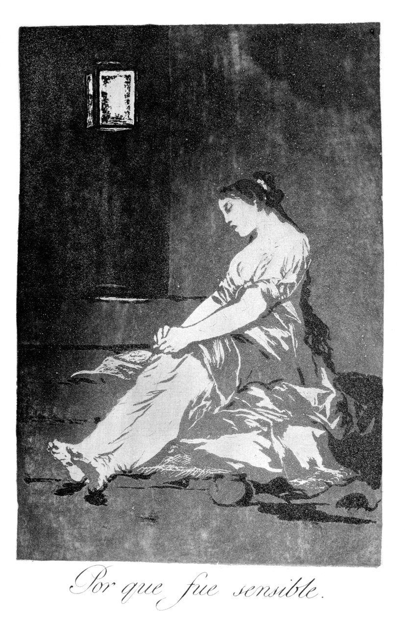 Protože byla citlivá, 1799 od Francisco de Goya