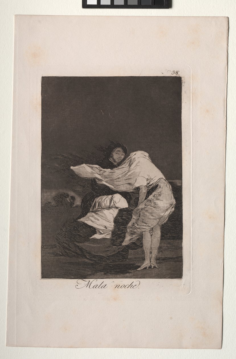 Caprichos: Špatná noc od Francisco de Goya