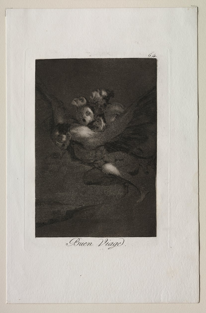 Caprichos: Šťastnou cestu! od Francisco de Goya