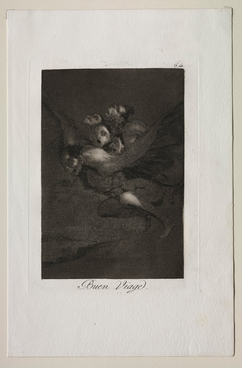 Caprichos: Bon Voyage!. od Francisco de Goya