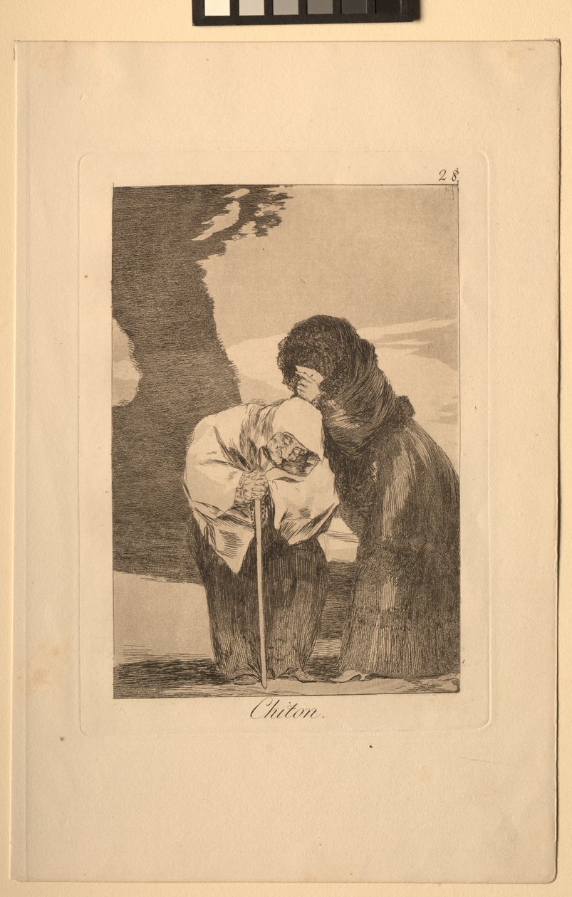 Caprichos: Ticho!. od Francisco de Goya