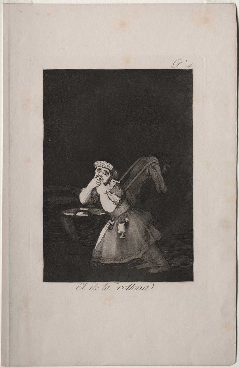 Caprichos: Chlapec chůvy od Francisco de Goya