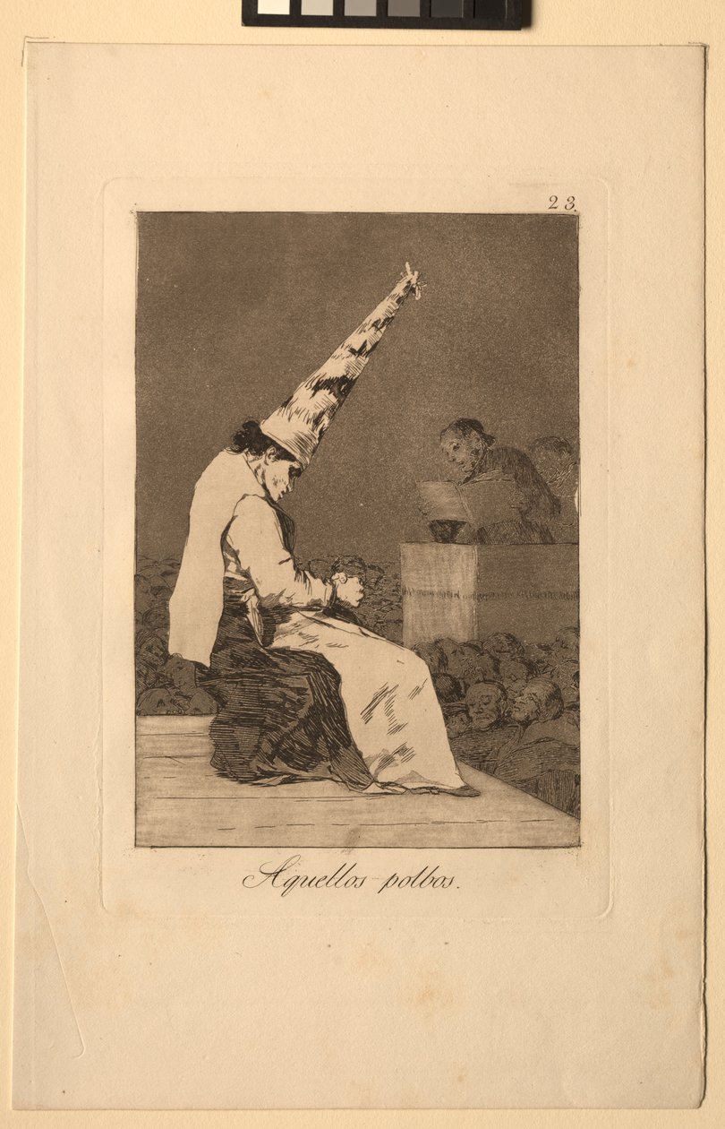 Caprichos: Ty skvrny prachu. od Francisco de Goya
