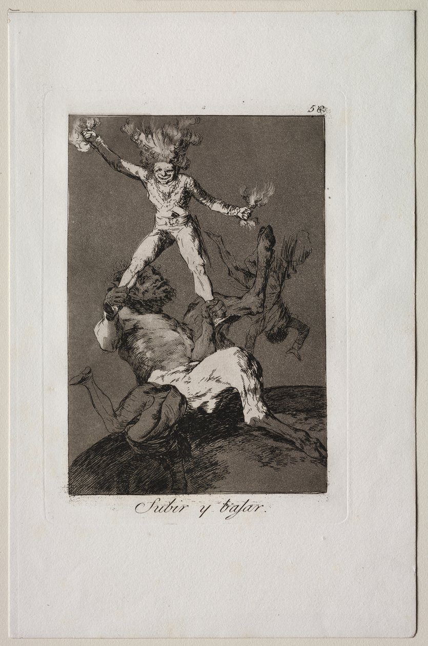 Caprichos: Vstát a padat od Francisco de Goya
