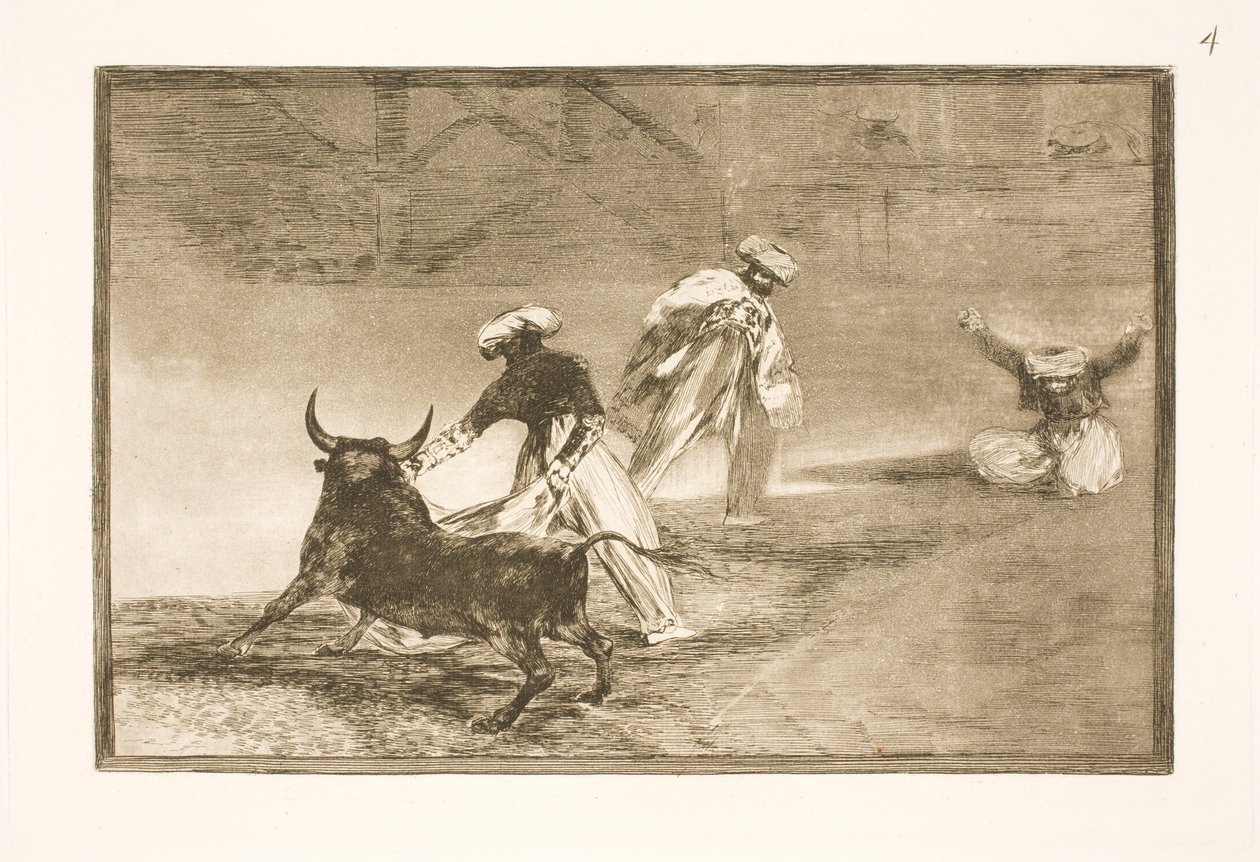 Ve výběhu škádlí někoho jiného od Francisco de Goya