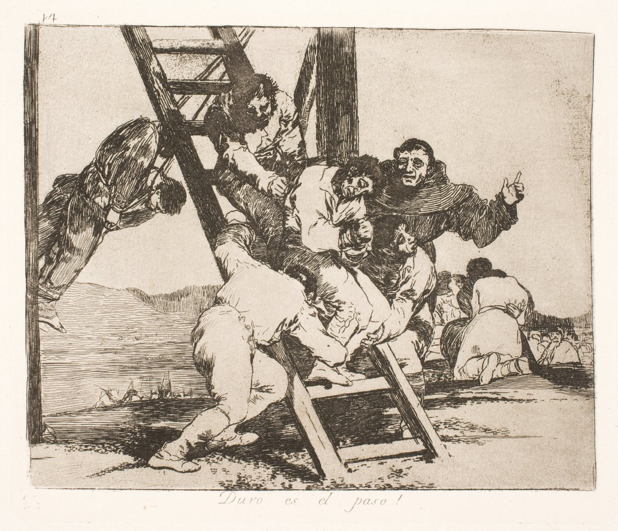 Těžká cesta (14) od Francisco de Goya