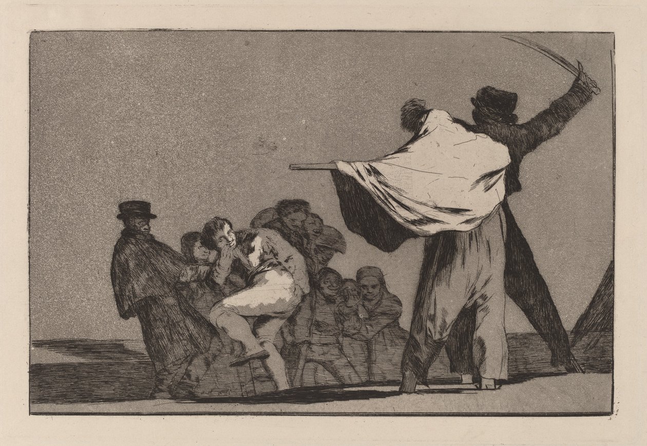 Nesourodé conocido (známá pošetilost) od Francisco de Goya