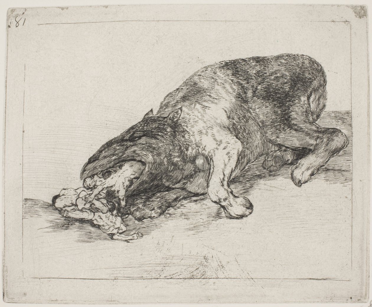 Divoké monstrum (81) od Francisco de Goya