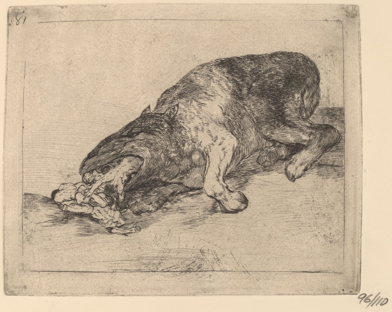 Divoké monstrum! (Divné monstrum!) od Francisco de Goya
