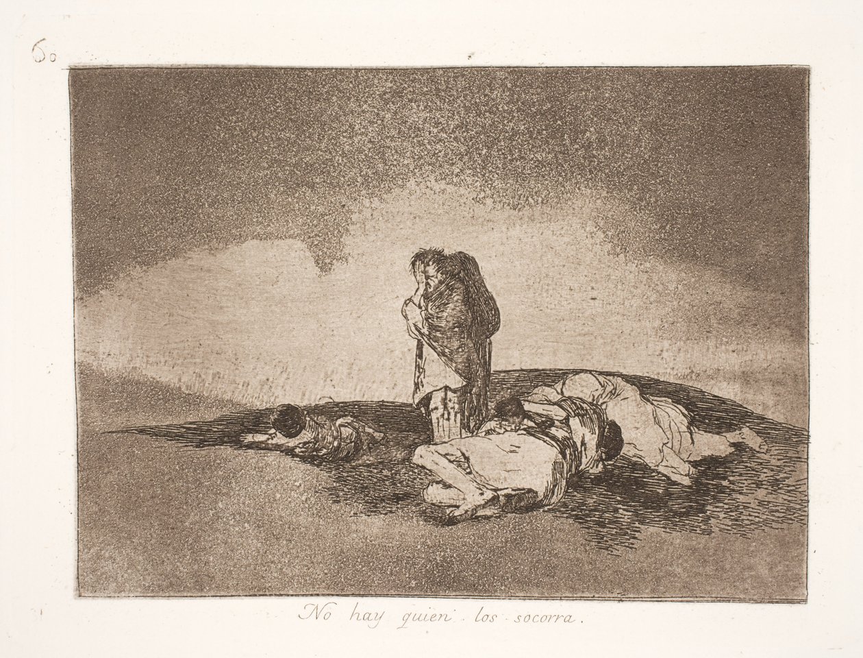 Nikdo nepomůže (60) od Francisco de Goya