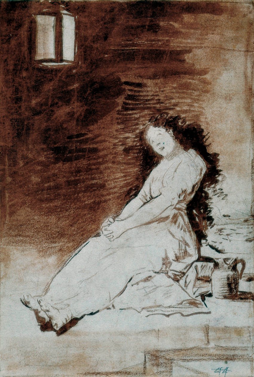 Los Caprichos: „Protože byla náchylná“ od Francisco de Goya