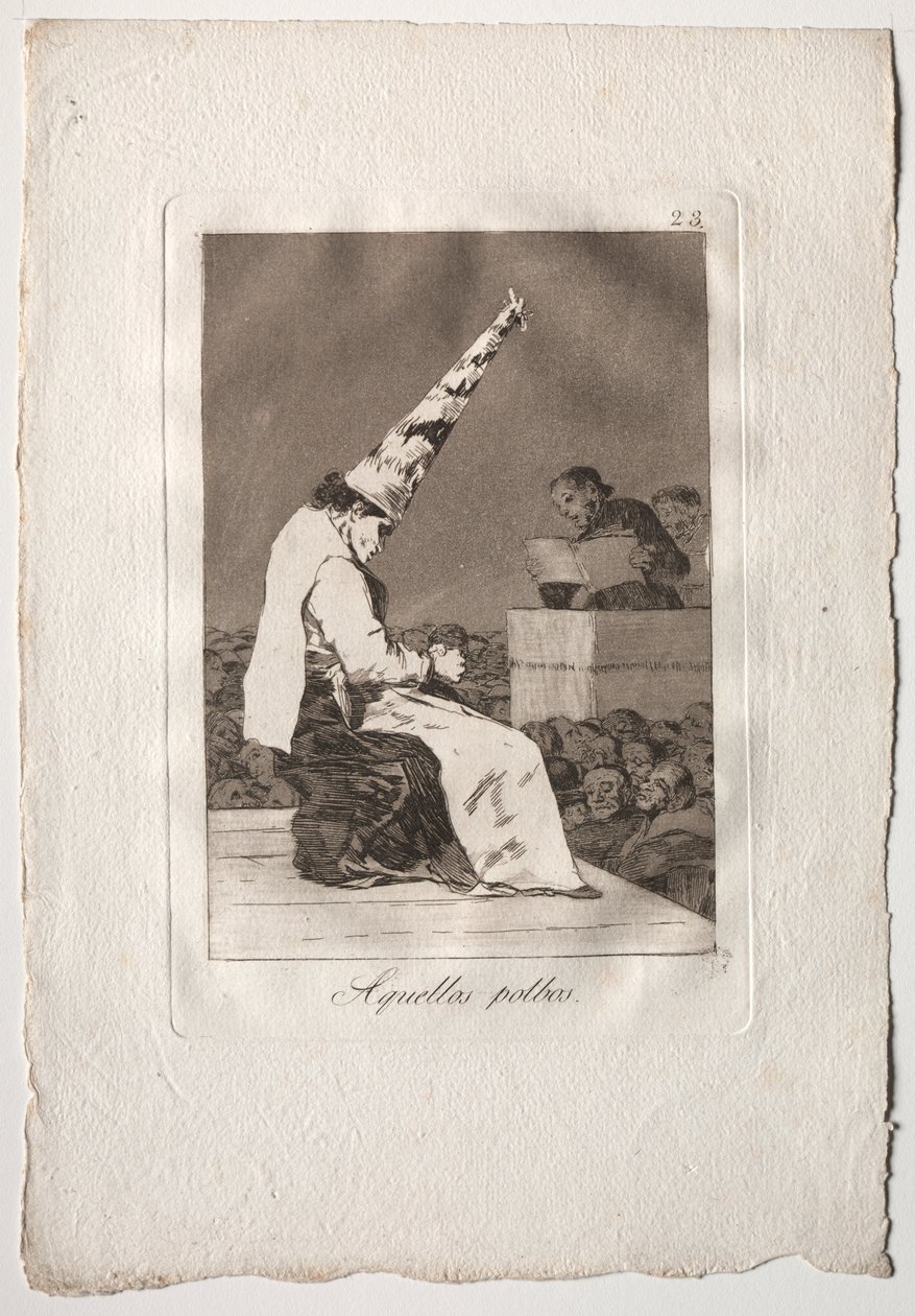 Osmdesát Caprichos: Ti Polbos od Francisco de Goya