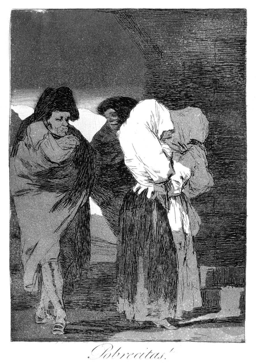 Chudinky holčičky!, 1799 od Francisco de Goya