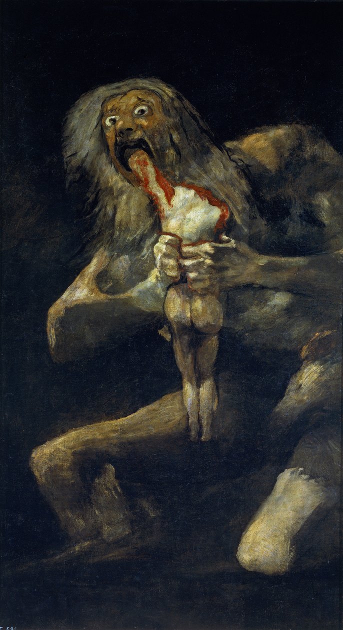 Saturn požírá svého syna od Francisco de Goya