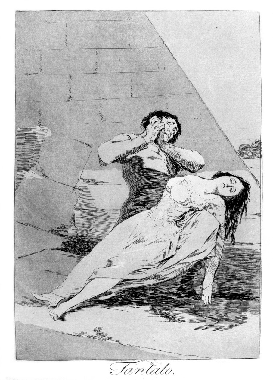 Tantalas, 1799 od Francisco de Goya