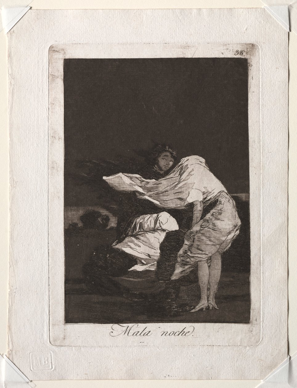 Caprichos: A Bad Night, 1799. od Francisco de Goya