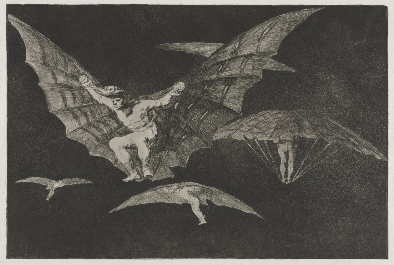 Přísloví: Způsob létání od Francisco de Goya