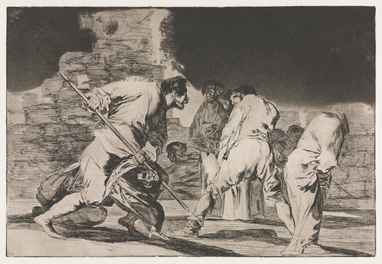 The Proverbs: The Folly of Fury od Francisco de Goya