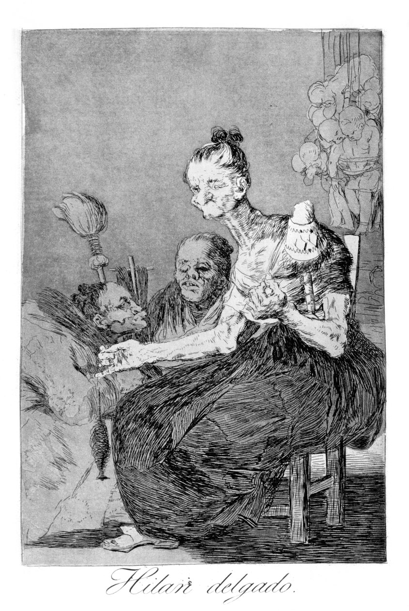 Jemné otáčení, 1799 od Francisco de Goya