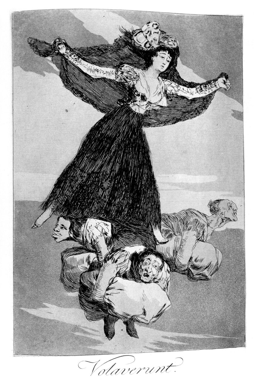 Uletěli, 1799 od Francisco de Goya