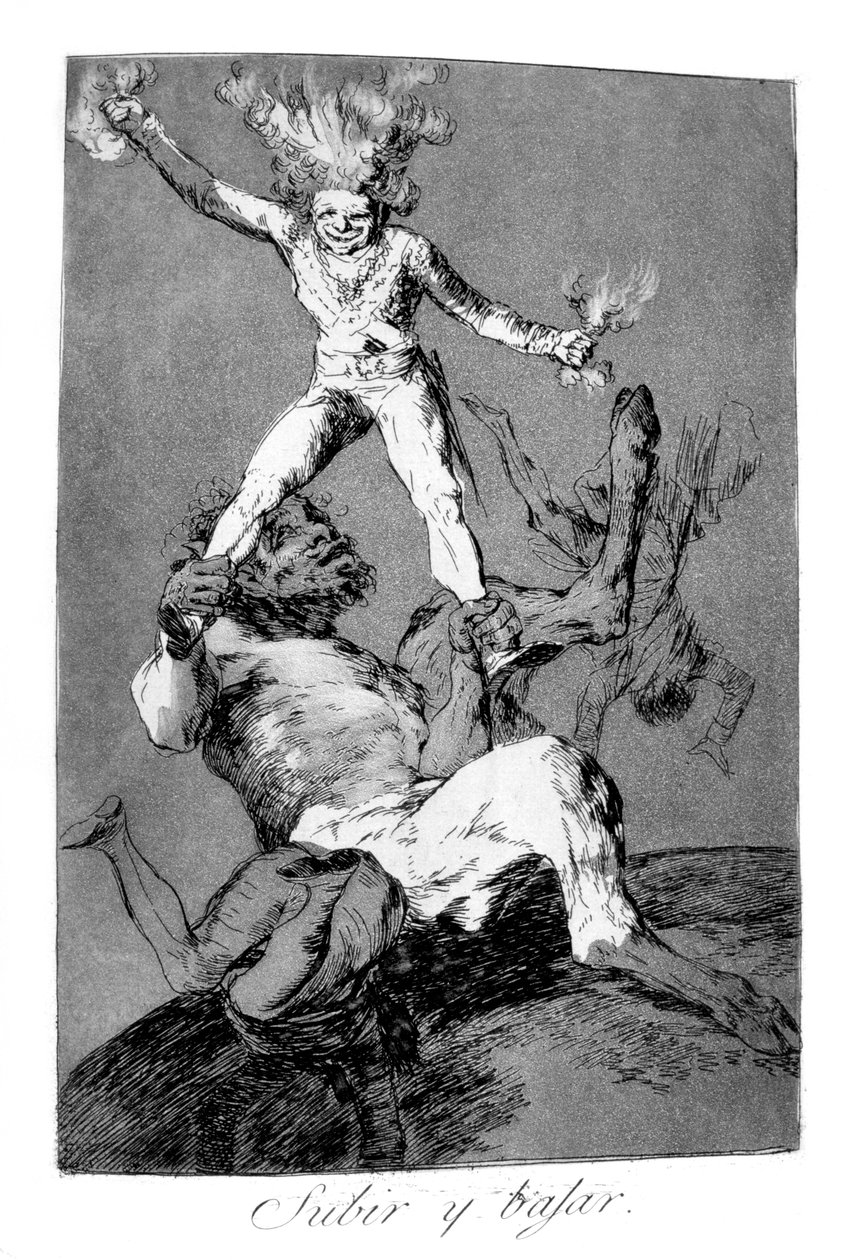 Vstát a padat, 1799 od Francisco de Goya