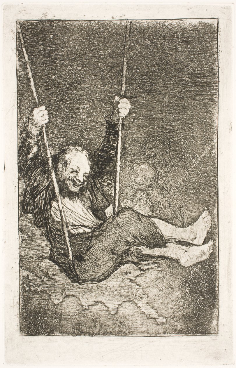 Čaroděj v houpačce od Francisco de Goya