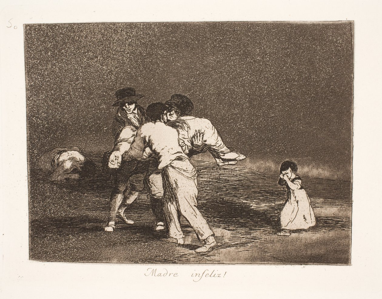 Nešťastná matka (50) od Francisco de Goya