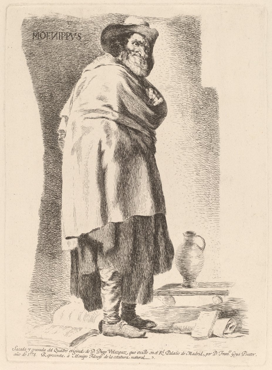 Moenippvs (Moenippus) od Francisco de Goya after Diego Velázquez