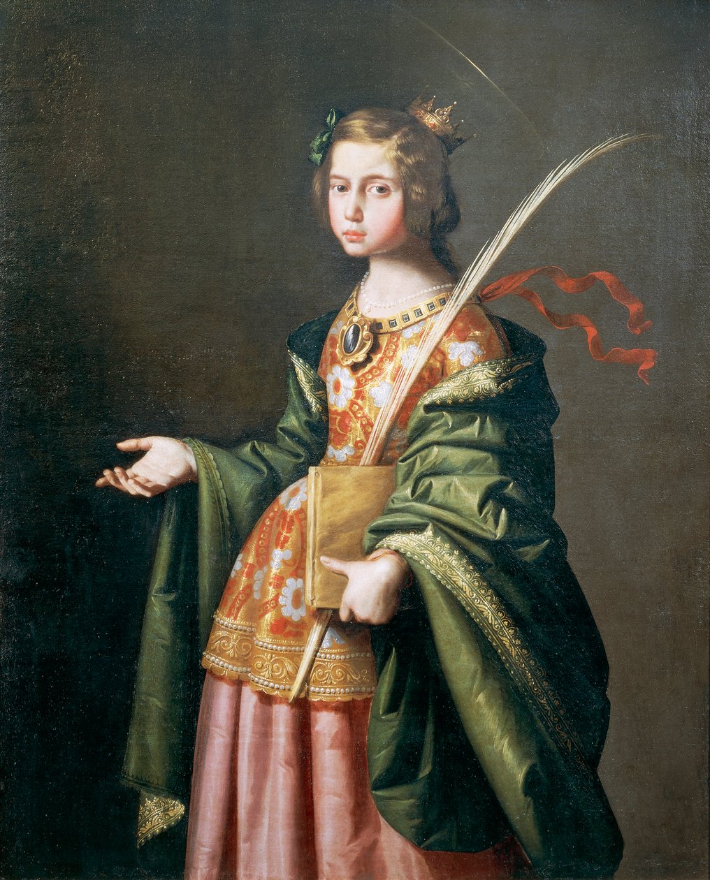 Portrét Alžběty Durynské od Francisco de Zurbaran