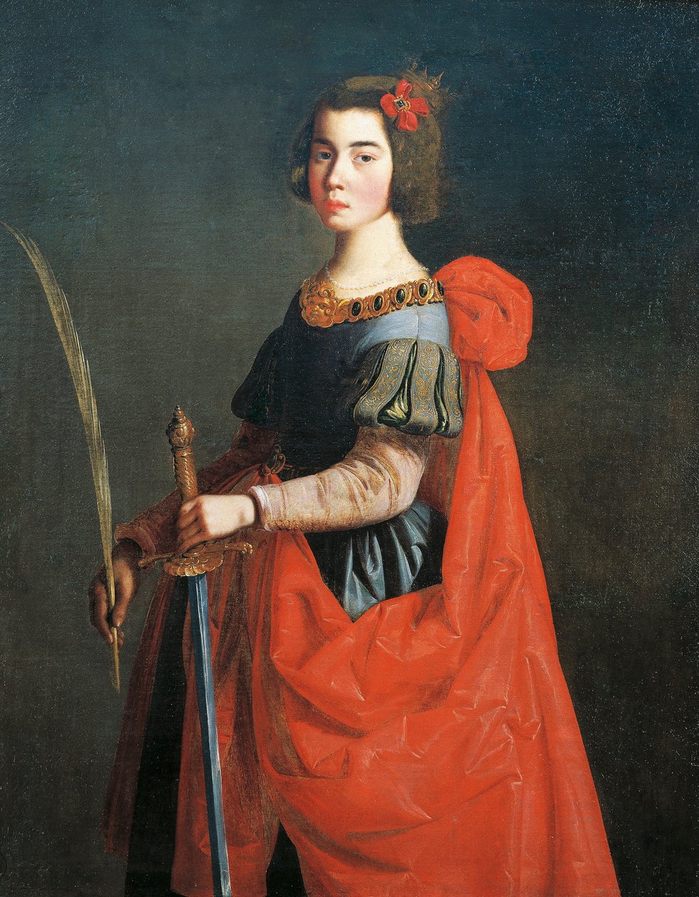 Svatá Kateřina Alexandrijská od Francisco de Zurbaran
