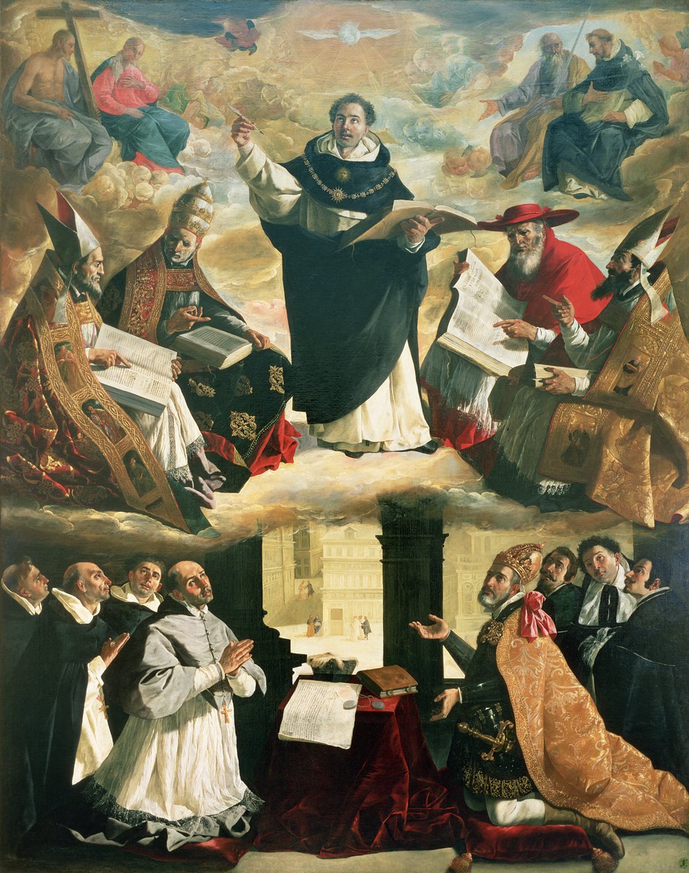 Apoteóza svatého Tomáše Akvinského od Francisco de Zurbaran