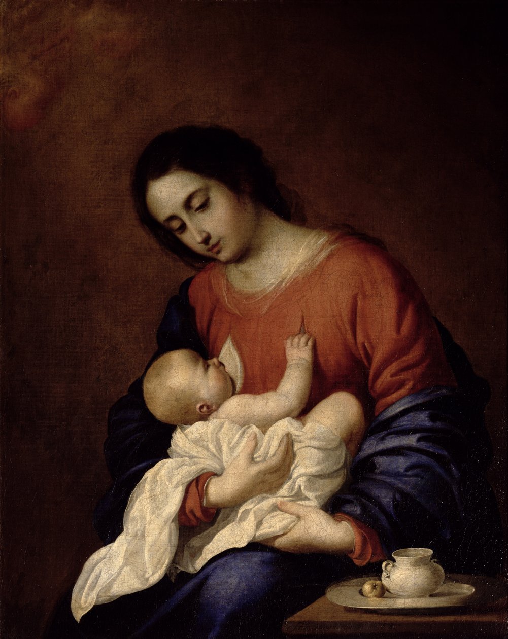Panna a dítě od Francisco de Zurbaran
