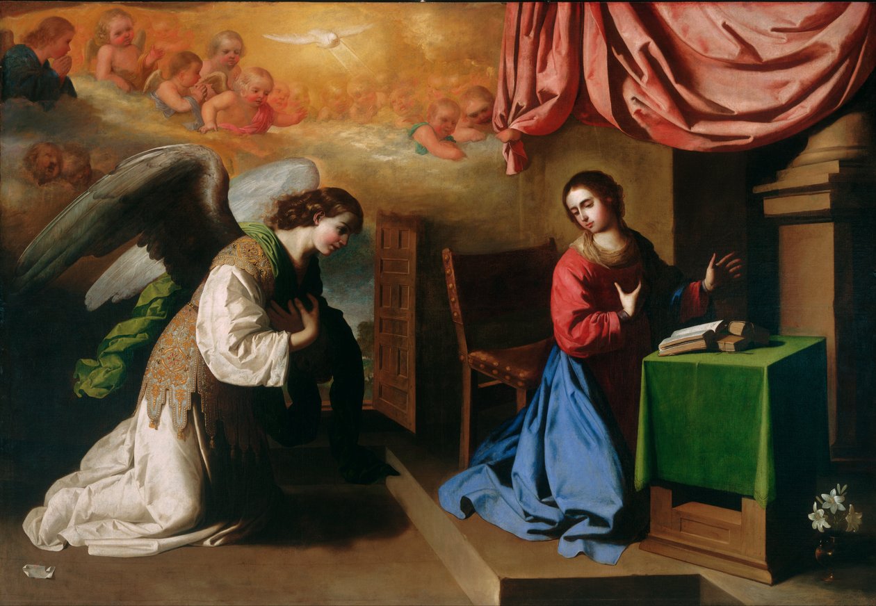 Zvěstování od Francisco de Zurbaran