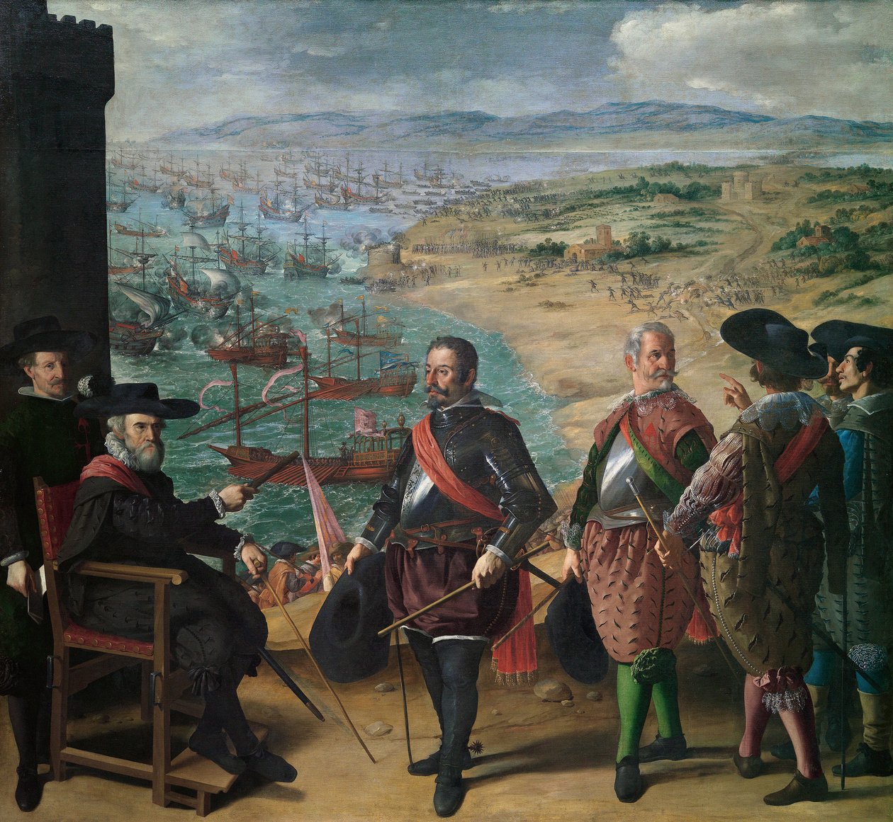 Obrana Cádizu před Angličany od Francisco de Zurbaran