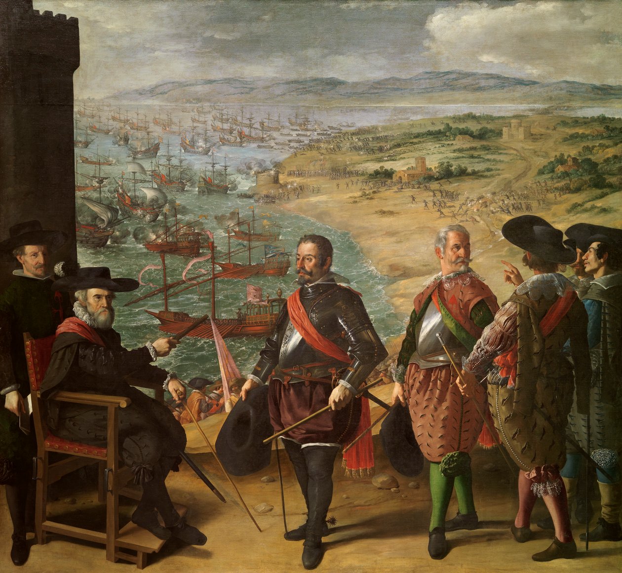 Obrana Cádizu před Angličany od Francisco de Zurbaran
