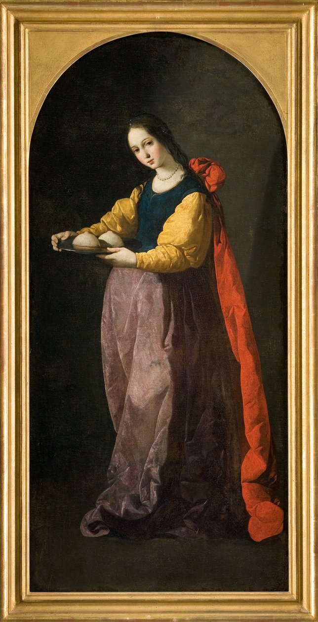 Svatá Agáta od Francisco de Zurbaran