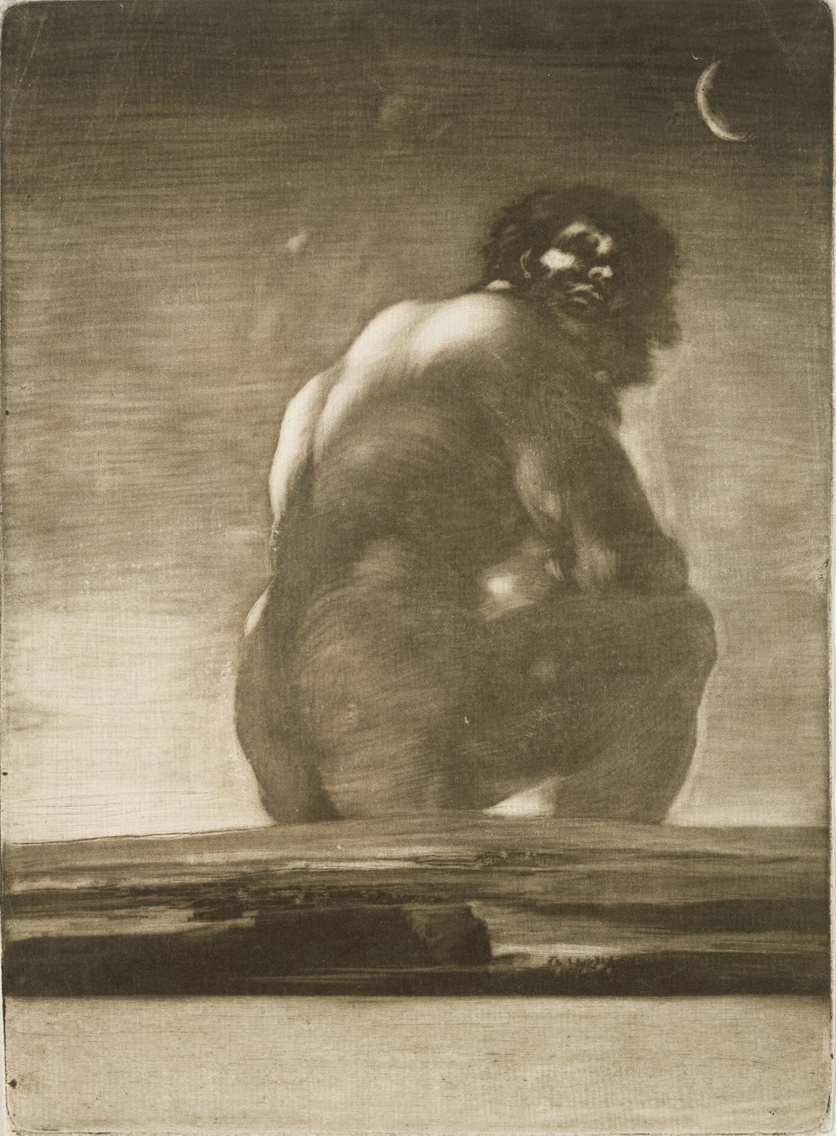 Sedící obr od Francisco de Goya