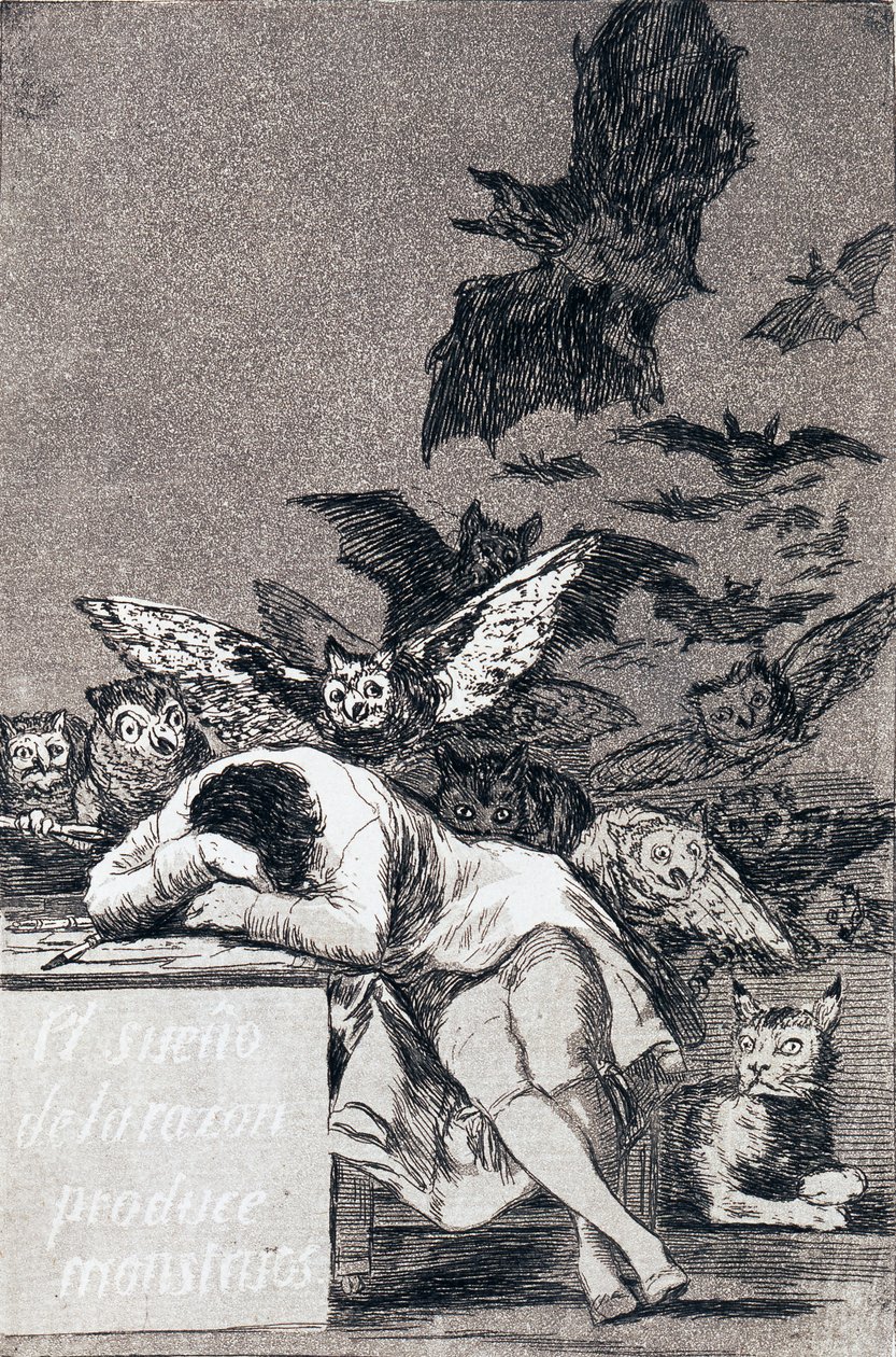Sen o rozumu přináší příšery od Francisco de Goya