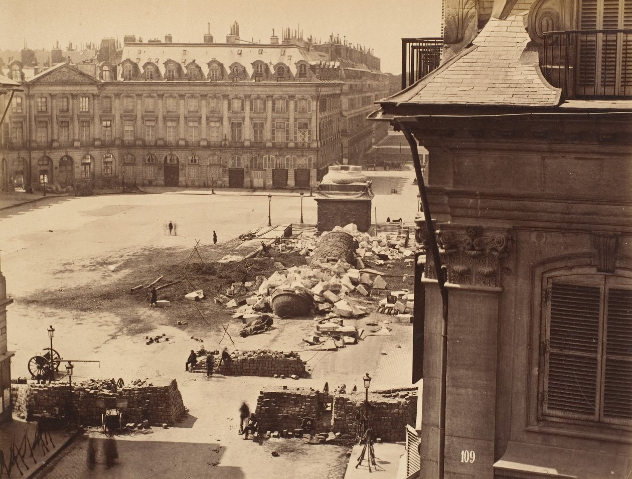 Sloupec Vendome, 1871. od Franck