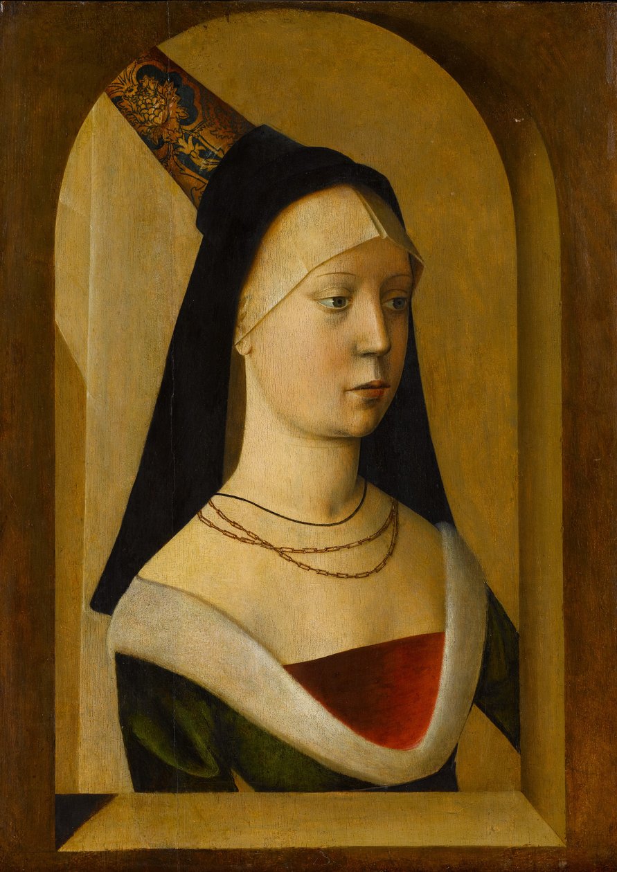 Portrét ženy, c.14775-80 od Franco Flemish School