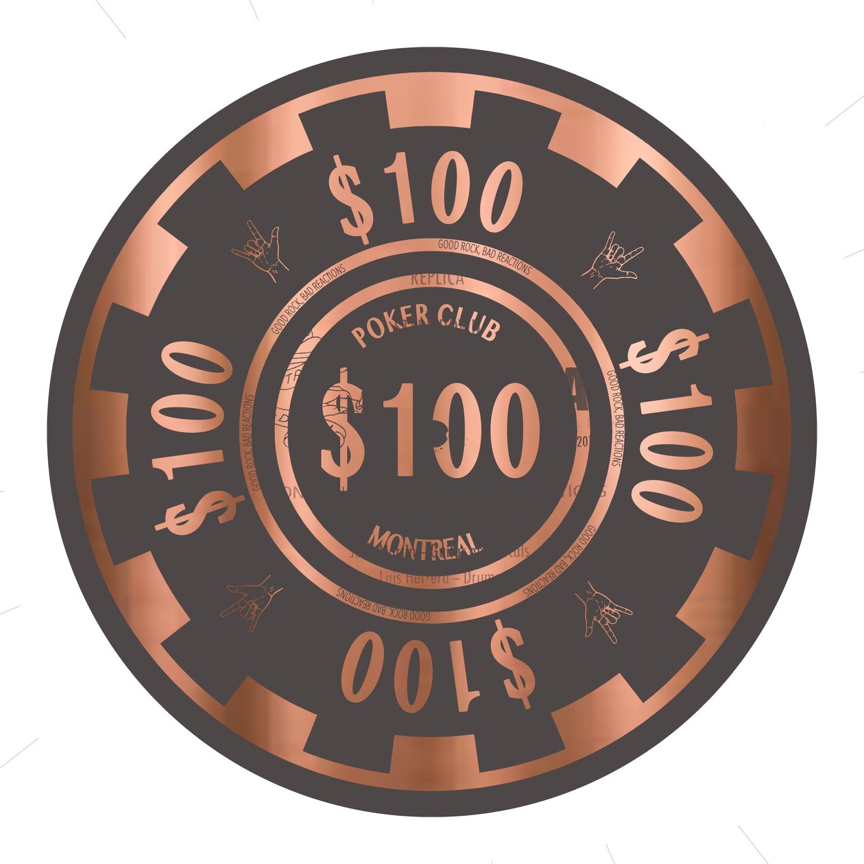 PokerChip 100 $, 2015, digitální od Francois Domain
