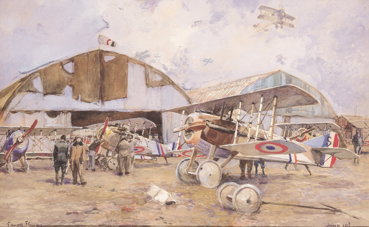 Letiště, 1918 od Francois Flameng