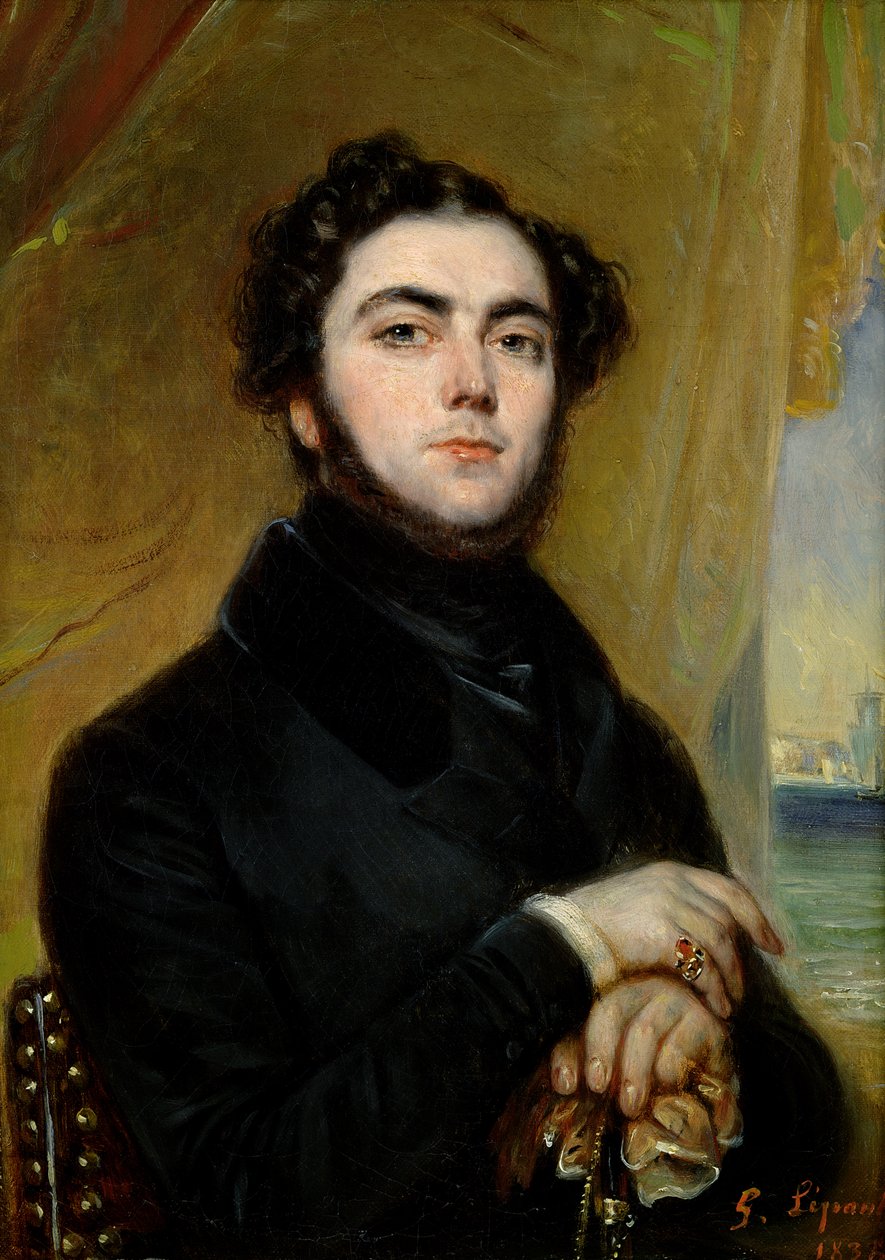 Portrét Eugena Sue (1804-57) 1837 od Francois Gabriel Guillaume Lepaulle