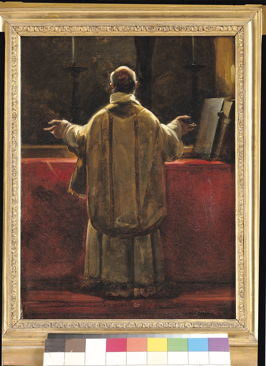 Kněz u oltáře od Francois Marius Granet