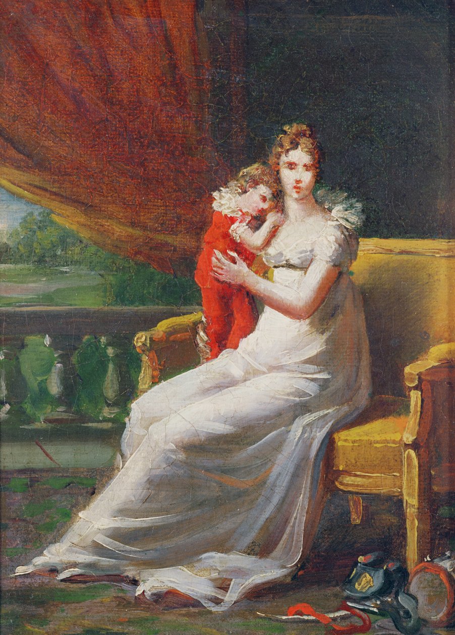 Marie-Louise drží v náručí římského krále od Baron François Pascal Simon Gérard