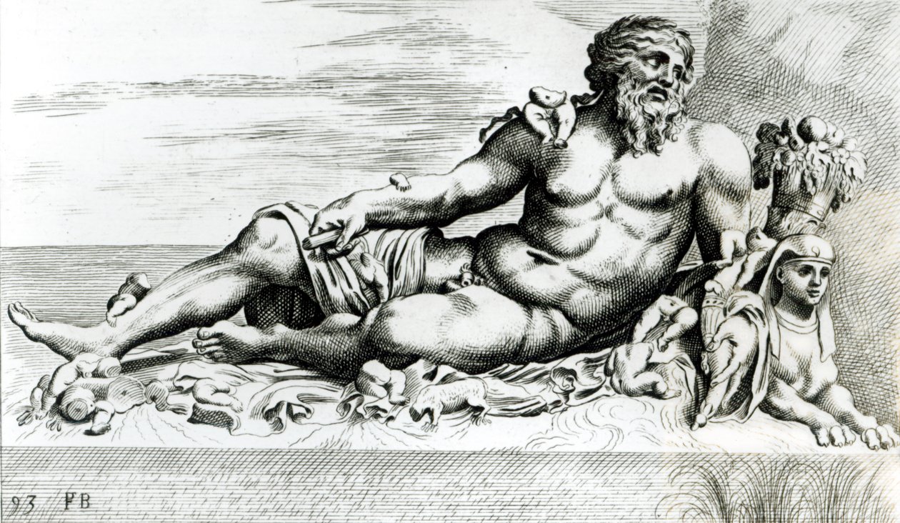 Řeka Nil, kolem 1653 (viz 275581 a 275582) od Francois Perrier