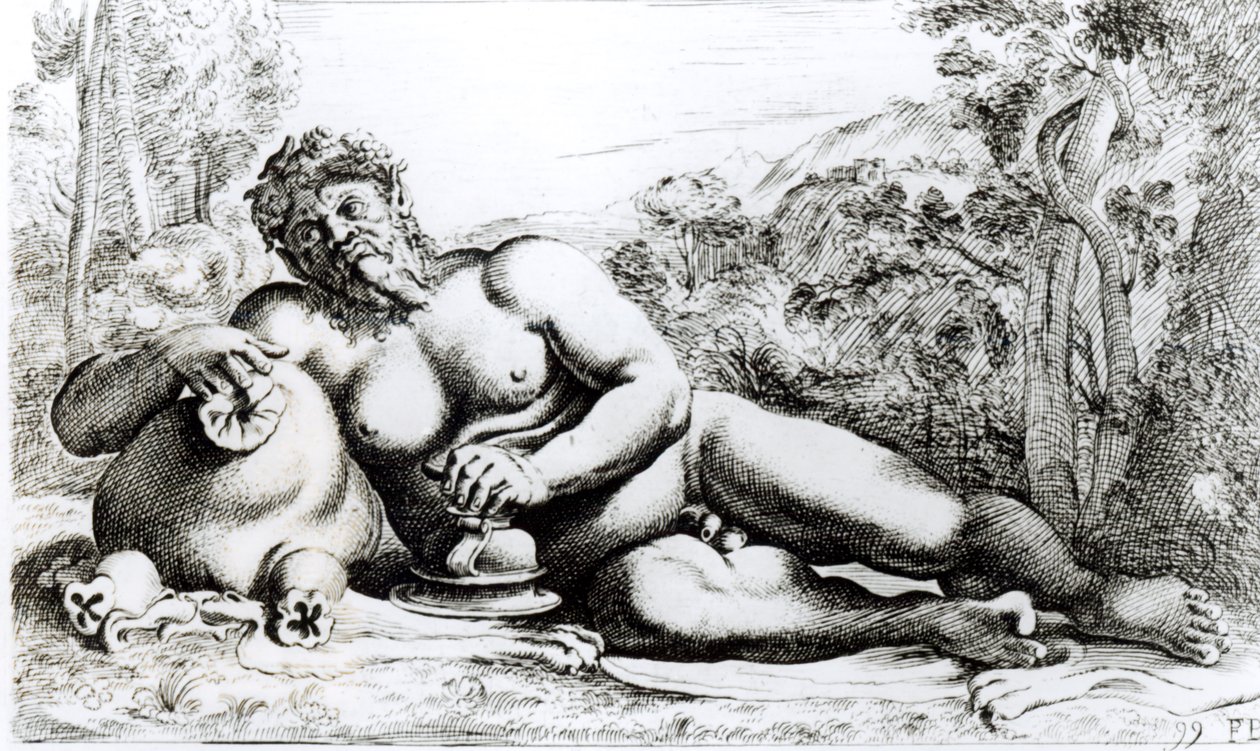 Silenus, kolem roku 1653 od Francois Perrier