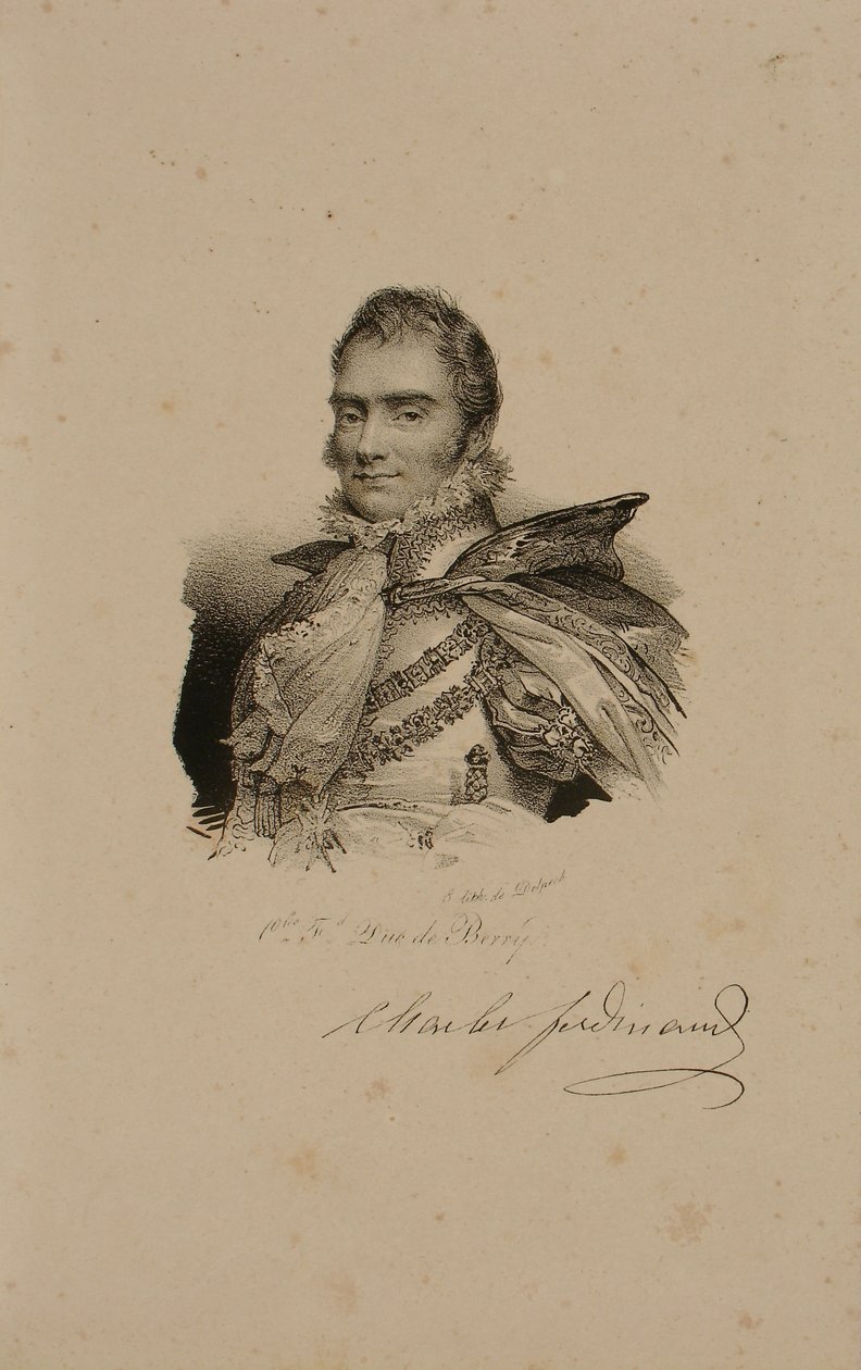 Charles Ferdinand Francouzský, vévoda z Berry (1778-1820) 1814 od Francois Seraphin Delpech